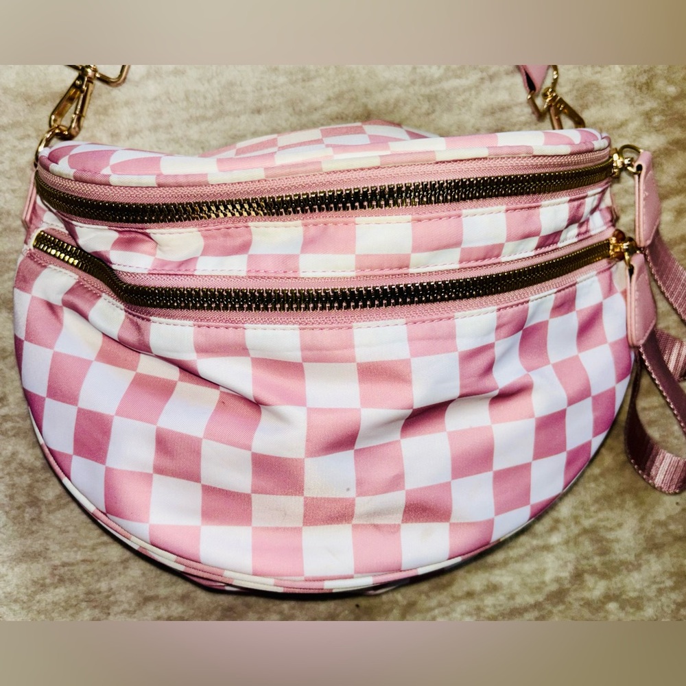 Gold Blush Bum Bag with matching wallet with strap